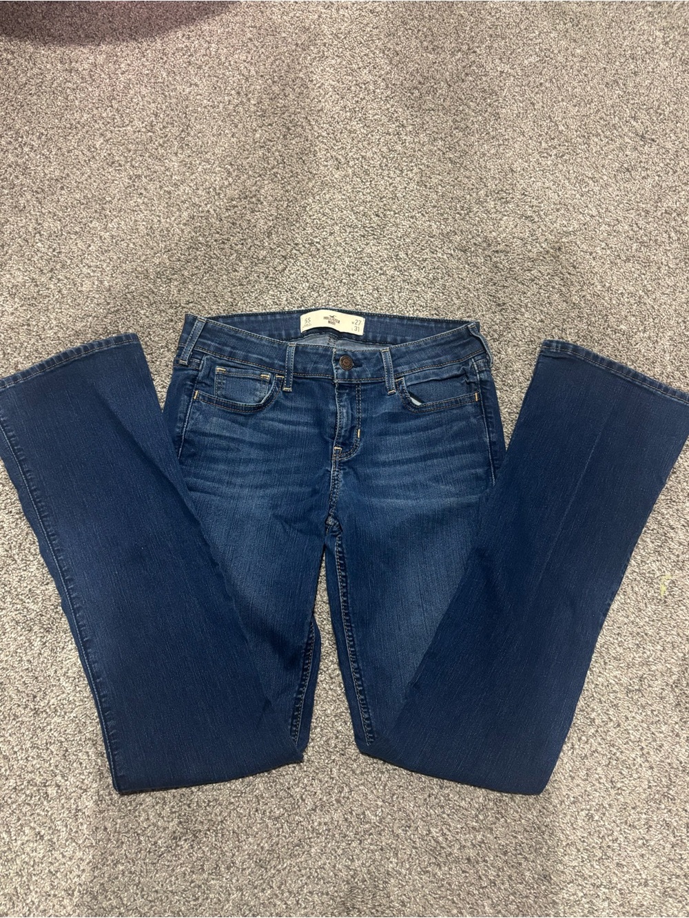 Hollister low rise classic Dark Blue Slim Bootcut Jeans